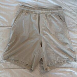 Lululemon Pace Breaker Linerless Short 7" Color Raw Linen Size Small